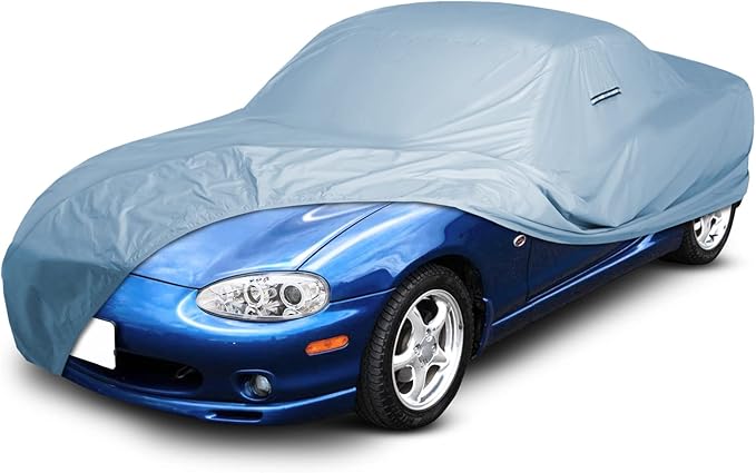iCarCover Premium Car Cover for 1989-2025 Mazda Miata MX-5 Heavy Duty Waterproof All-Weather Automobiles Custom Fit Indoor Outdoor UV Snow Protection Covers with Straps and Bag