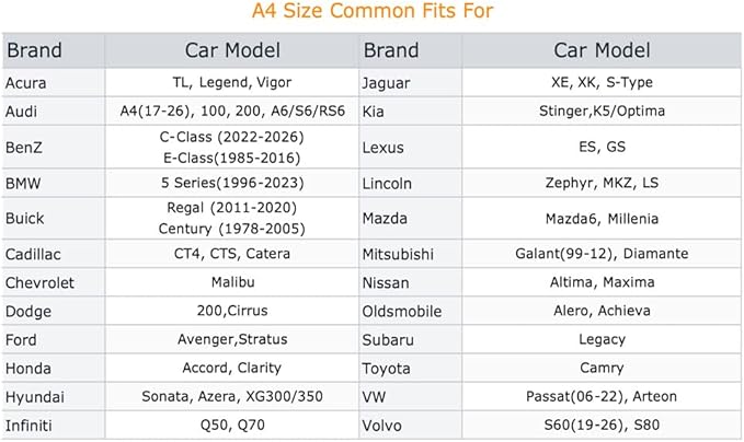 Coverlex Car Covers for Automobiles All Weather Waterproof for Mid-Size Sedans, 6 Layers Heavy Duty Car Tarp Universal Fit for Chevy Malibu, Ford Fusion, Kia Stinger K5/Optima, Mazda 6