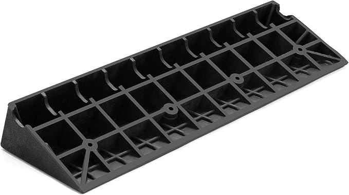 Threshold Loading Ramp Indoor Outdoor 7700lbs Load Capacity Car Slope Ramp Anti-Slip Wheel Chair Ramp for Bike, Scooter, Motorcar, Truck（3'Rise，1PCS）
