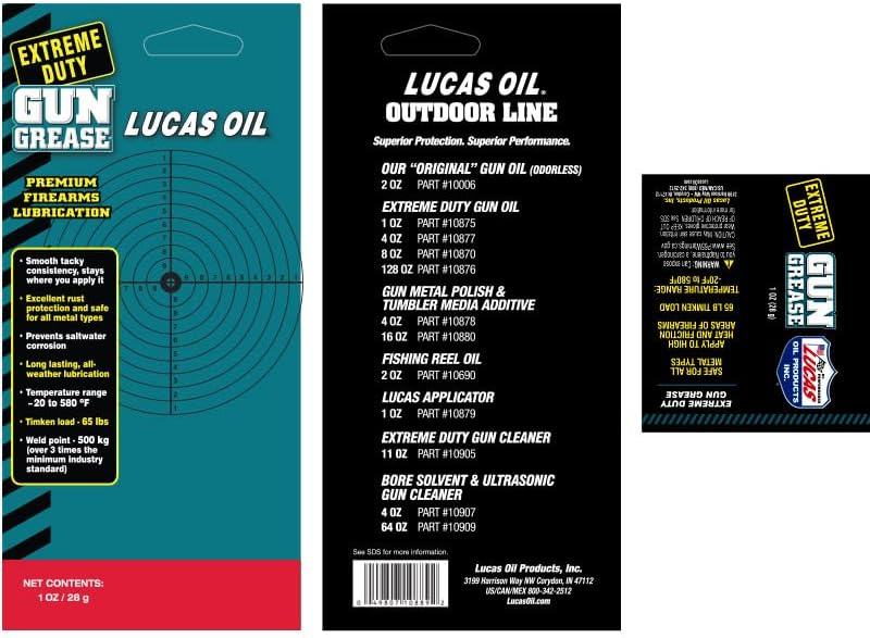 Lucas Oil Grease Gun Extreme Duty 1OZ 10889