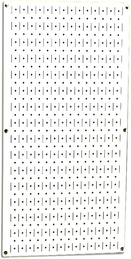 Wall Control Pegboard 32in x 16in White Metal Pegboard Tool Board Panel