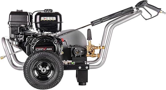 Simpson Cleaning 4400 PSI Gas Pressure Washer, 4.0 GPM Power Washer for Commercial Use, CRX Engine, 50-Foot Steel-Braided Hose, Water Blaster, 49-State (WB60824)