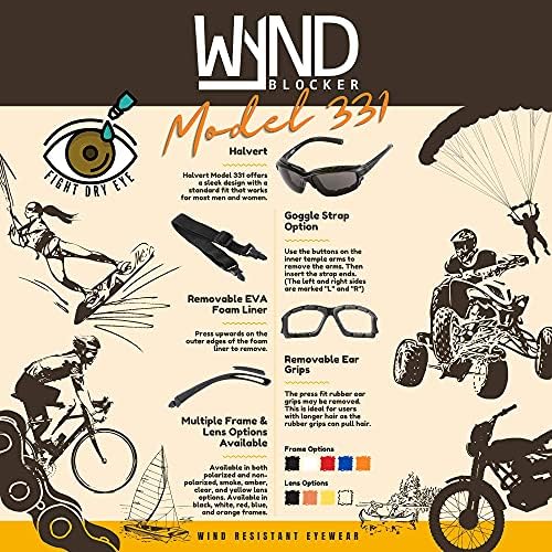 Halvert Polarized Motorcycle Riding Sunglasses