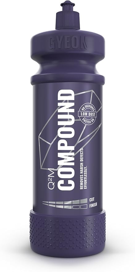 GYEON Compound 1000ml - One-Step Car Scratch Remover & Medium Cut Swirl Correction - Easily Repair Paint Scratches - Removes Water Spots - Hologram Free Finish Ready for Ceramic Coating