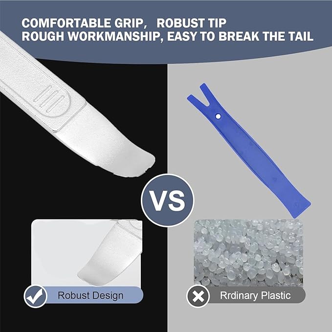 4140 Metal Pry Bar Tool, Pry Bar Trim Removal Tool Interior Trim Removal Kit Pocket Mini Pry Bar Car Door Panel Removal Tool