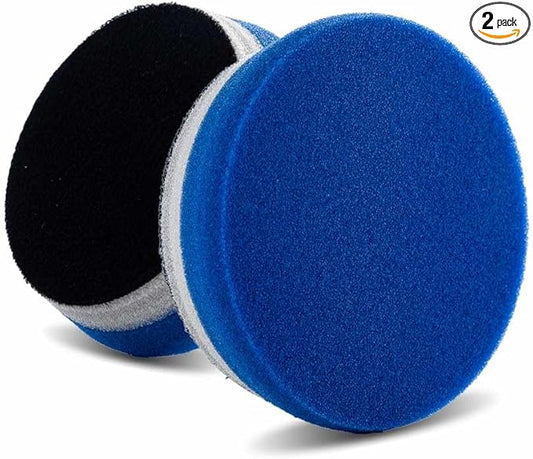 Lake Country 3.5" HDO Blue Foam Heavy Polishing Pad (2-Pack) – Premium Heavy Duty Orbital Polishing Pad for Painted Surfaces – Fits 3" Backing Plate