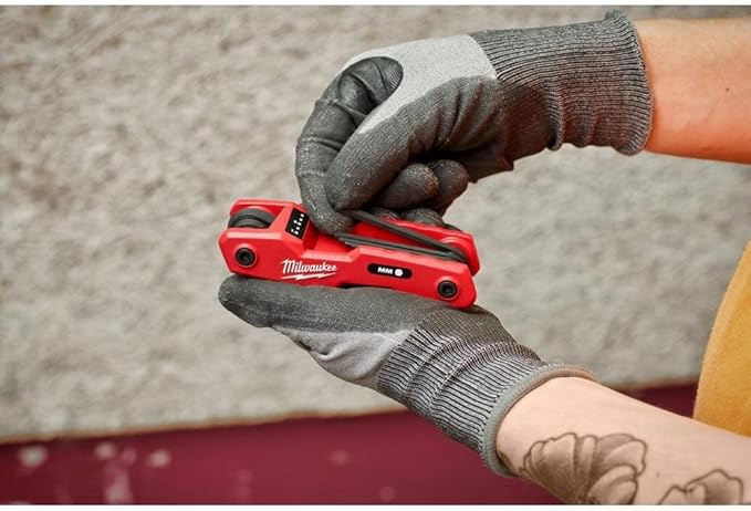 Milwaukee Electric - 17-Key Folding HEX Key Sets - SAE/Metric