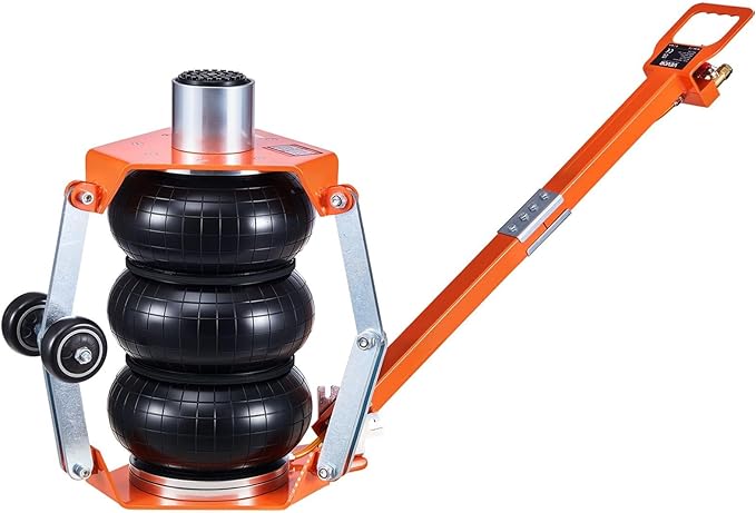 VEVOR Air Jack with Support Rod, 3 Ton/6613 lbs Triple Bag Air Jack, Lift Up to 18.5 inch with Heightened Column & Adjustable Handle, 1-6 s Fast Lifting Pneumatic for Car, SUV, Pickup Truck