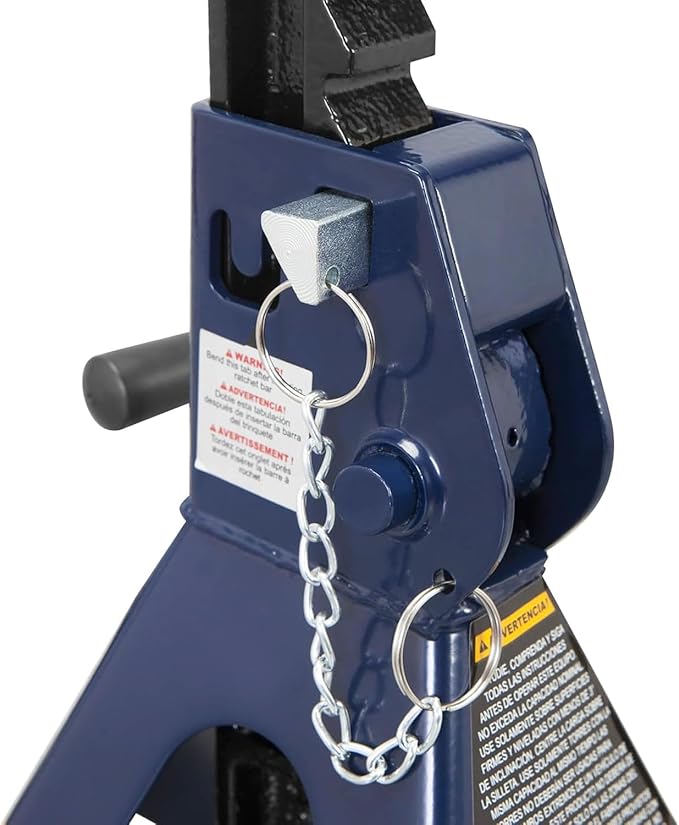 TCE Jack Stands 3 Ton with Double Locking, 11.2-16.7 inch Adjustable Height for Lifting UTV/ATV, Cars, 6000 lb Capacity, 1 Pair