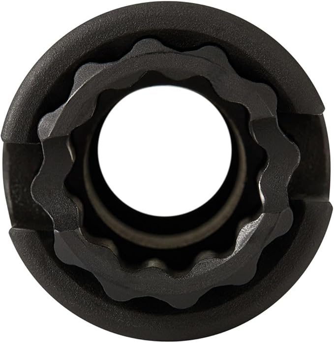 Klein Tools 66031 3-in-1 Slotted Impact Socket, 12-Point Deep Sockets, Coaxial Spring Loaded, 3/4 and 9/16-Inch Hex Sizes, 1/2-Inch Drive