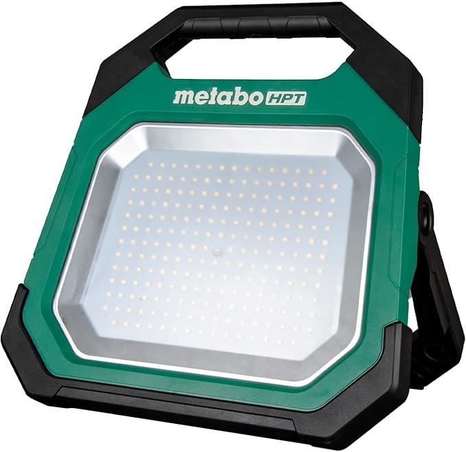 Metabo HPT 18V MultiVolt Cordless 10,000 Lumen LED Work Light, 15 Settings Adjustable Brightness, Portable Work Light with USB Charging Port, Water & Dust Resistant, Tool Body Only, UB18DDQ4