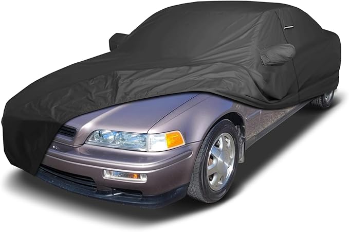iCarCover Premium Custom Car Cover for 1991-1996 Acura Legend Coupe Heavy Duty Waterproof All Weather Rain Snow UV Sun Protector Custom Fit Full Exterior Indoor Outdoor Protection Car Cover (Black)
