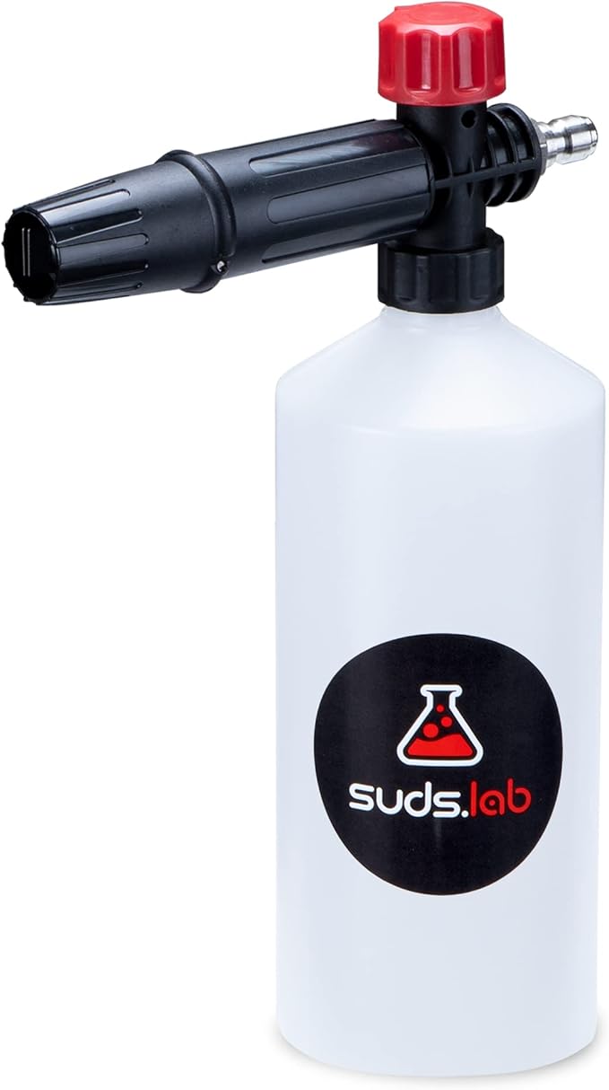 Suds Lab F2 Super Wash Foam Cannon, Adjustable Foam Nozzle, Quick Connect to any Pressure Washer, Clean Dirt and Dust, Home Car Washing