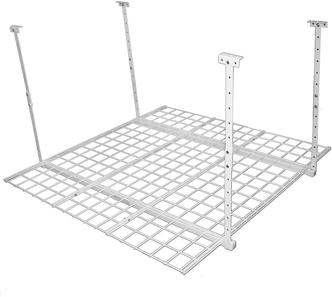 Hyloft Garage Storage System Bundle - Overhead Storage Rack, Wall Shelves, and Accessories