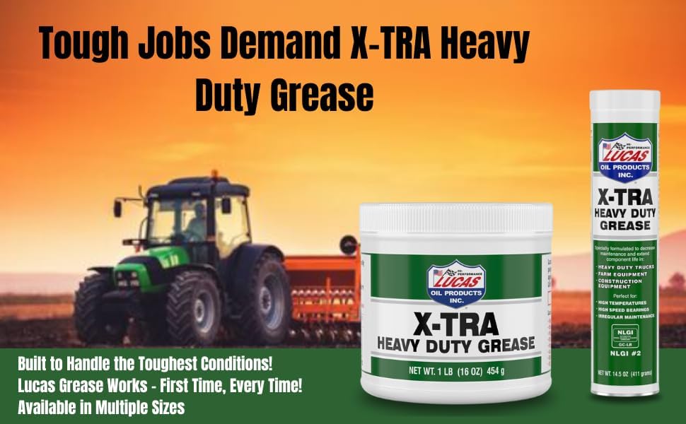 Extra Heavy Duty Grease 10330 – 14 oz Tube | Waterproof, Extreme Pressure, High Temp Polyurea Grease for Automotive, Industrial, Marine, Agricultural & Off-Road Applications | 2 Pack Special