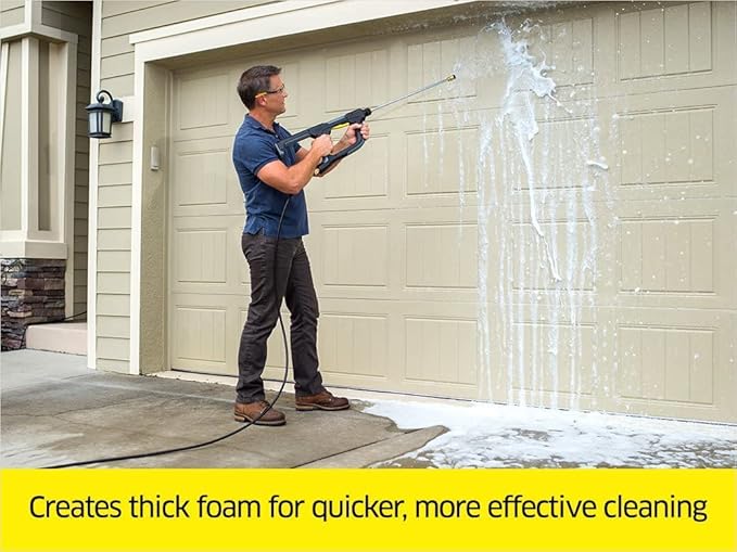 CRAFTSMAN Electric Pressure Washer, Cold Water, 1900 -PSI, 1.2-GPM, Corded (CMEPW1900) & Karcher Pressure Washer Multi-Purpose Cleaning Soap Concentrate Outdoor Surfaces – 1 Gallon