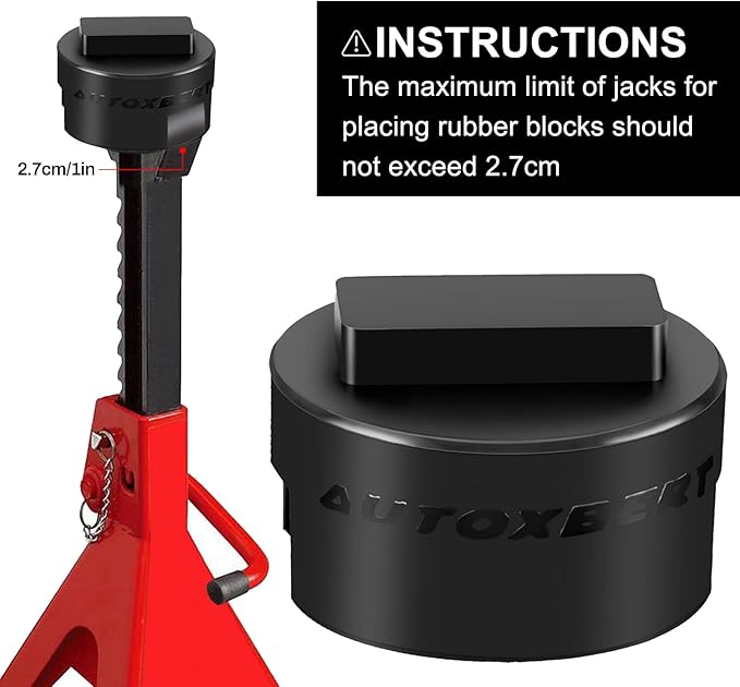 AUTOXBERT Car Lifting Jack & Jack Stand Adapter Pinch Weld Jack Pad Repair Tool Frame Protector for BMW 1 3 4 5 Series Lifting Wear-Resistant Support Chassis