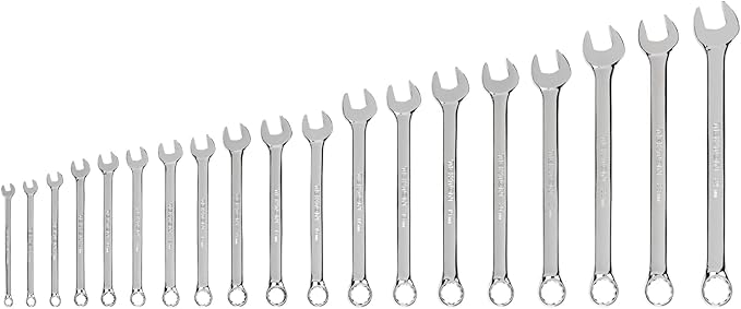TEKTON Combination Wrench Set, 19-Piece (6-24 mm) | WCB90205