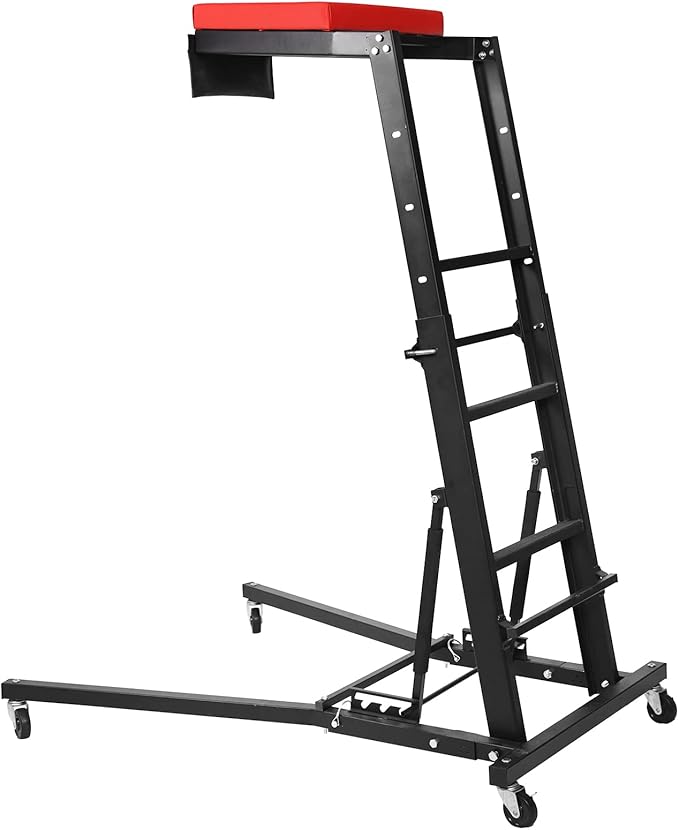 400lbs High Top Automotive Engine Creeper, 48" to 66" Adjustable Height Creeper for Garage Workshop Repair Maintenance Mechanic