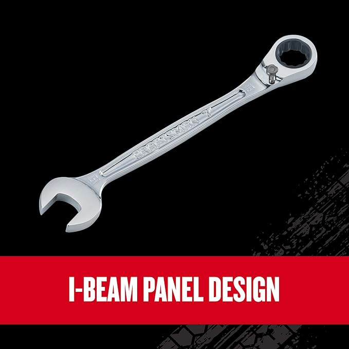 CRAFTSMAN V-SERIES Combination Ratchet Wrench Set, MM, 8 Piece (CMMT87375V)