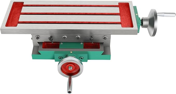 VEVOR Milling Working Table 17.7 X 6.7 Inch, Compound Milling Machine Work Table 2 Axis 4 Ways Move, Multifunction Milling Working Table Heavy-duty Structure,for Milling and Drilling Machine