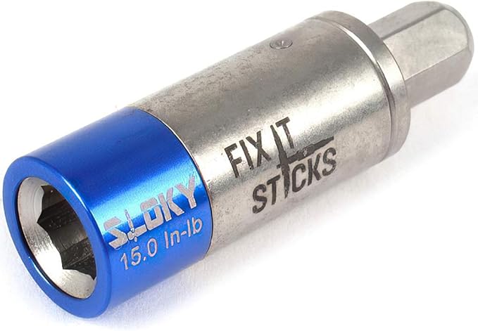 Fix It Sticks Field Hunting Outdoors Gun Maintenance Adjustable Fits 1/4in Bit T-Way Wrench Small Torque Limiter, 15 in-lb