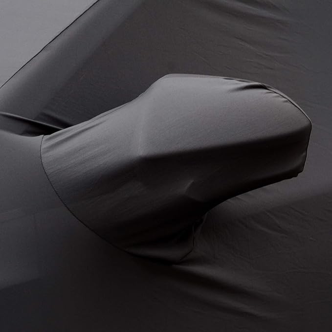 WinPower Indoor Car Cover Stretch Cloth Dust-Proof Underground Garage Car Show for Pickup Truck, Large SUV, Black, 232 x 82 x 77 inches
