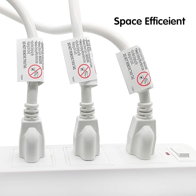 FIRMERST 1875W Heavy Duty Extension Cord 6 Feet 14 AWG 15A White