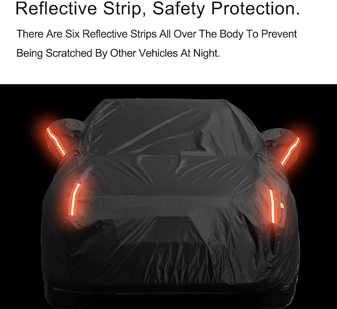 UV Protection Car Cover Windproof Dustproof Scratch Resistant Outdoor Universal Full Car Covers for Hatchback