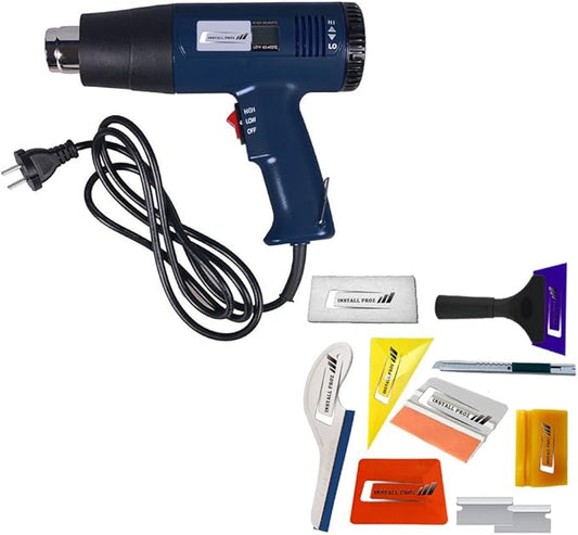 1800W Industrial Heat Gun With Digital Temperature Gauge ((2 attachments and Tint Tool Kit))