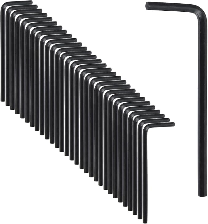 Antrader Hex Key Wrench Set - 2.5mm L Shaped Allen Key Wrench for Repairing, Installation,Pack of 30,Black