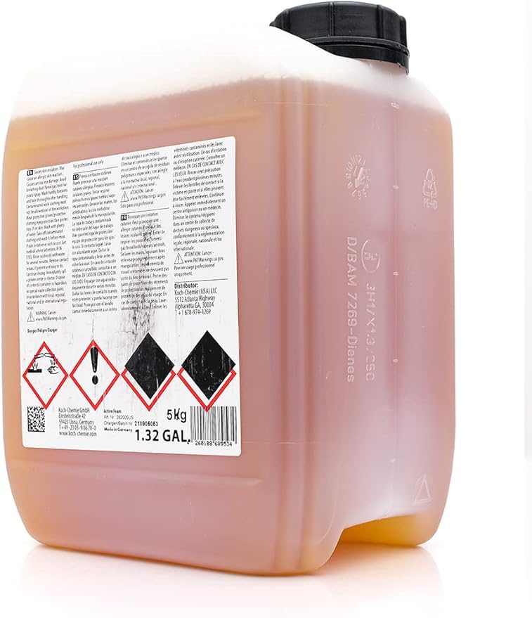 KOCHCHEMIE Active Foam - Phosphate and NTA Free, Paintwork Protective, Unique Foam Formulation, Long Lasting Sandalwood Aroma (5 Liters)