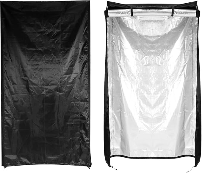 QWORK Shelf Units Cover, Heavy Duty Waterproof Wire Rack Cover for Shelf 36"x14"x 54"