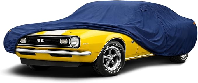 Coverlex Premium 1967-1981 Chevy Camaro Car Cover Waterproof All Weather, Heavy Duty Car Tarp Custom Fit for Camaro LS, LT, SS, ZL1, Z28, Coupe, Convertible, 1LE