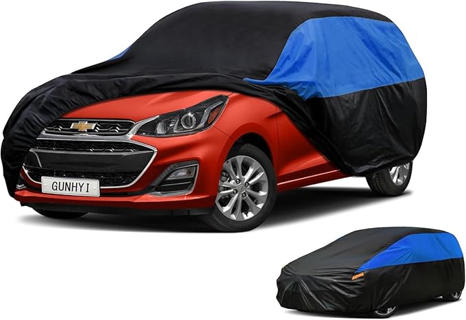 Car Cover Custom Fit Chevy HHR Waterproof All Weather, Lightweight Full Exterior Cover for Automobiles Outdoor Sun UV Rain Dust Snow Wind Protection.