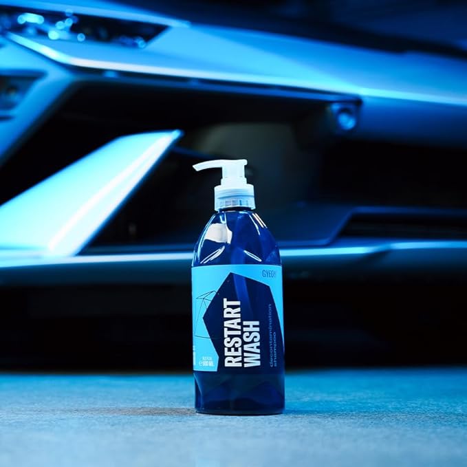Gyeon Restart Wash Ceramic Coating Maintenance Shampoo Removes Iron Contaminants Restores Hydrophobic Properties High Lubrication pH Balanced Safe Car Wash Soap for Coated Paint Wheels Exterior