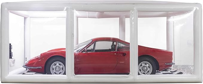 IN THE GARAGE - Ultimate Car Shield, White - Inflatable Car Cover Indoor - Indoor Car Bubble, Inflatable Garage - Car Bubble Storage - 18' / 5.5m