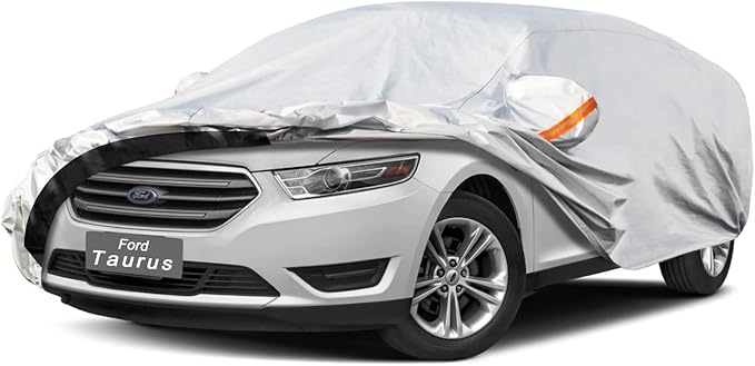 6 Layer Car Cover Custom Fit Ford Taurus (1986-2025) Waterproof All Weather, Heavy Duty Outdoor Snow Sun Rain Uv Protection (Ships from US Warehouse, Delivery 3-8 Days)