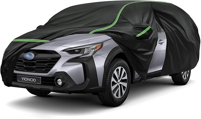Car Cover for Subaru Forester, SUV Size, 420D Oxford Fabric, Waterproof Windproof Sunproof Car Covers, Durable All Weather Protection, Anti-UV Outdoor Full Car Cover