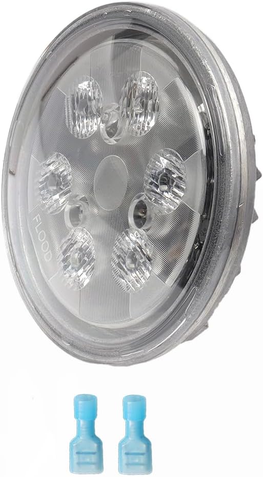 Round 18W Agriculture LED Work Light,Par 36 LED Light Replace 4410, 4411 Sealed Beam, Tractor LED Compatible with Allis Chalmers Ford International John Deere Case Tractor Flood 12V