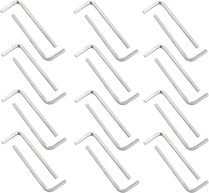 Biaungdo 24 Pcs 3mm Hex Key Wrench, Small Allen key Wrench, L Shaped Hexagon Wrench, Hex Key Spanner Wrench Set Hexagon Head Replacement Repairing Tool for Repairing Bike, Furniture