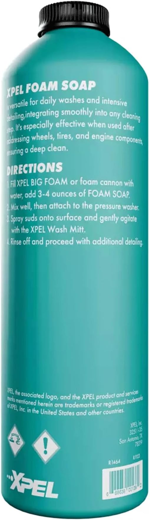 XPEL Foam Soap, 16 oz - pH-Balanced Car Wash and Detailing Soap for Foam Cannons, Pressure Washers, and Foam Guns - Safe for Paint, Wax, Clear Coat, and Ceramic Coatings