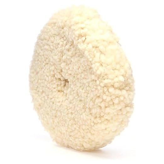 Woolous Wool Buffing Pad 8 inch Double Sided, 100% Natural Wool Pads with 5/8-11 Thread for Buffing 2-Sided Compound, Polishing and Cutting for Cars, Boats, Trucks, RVs, Motorcycles & Metal Surfaces