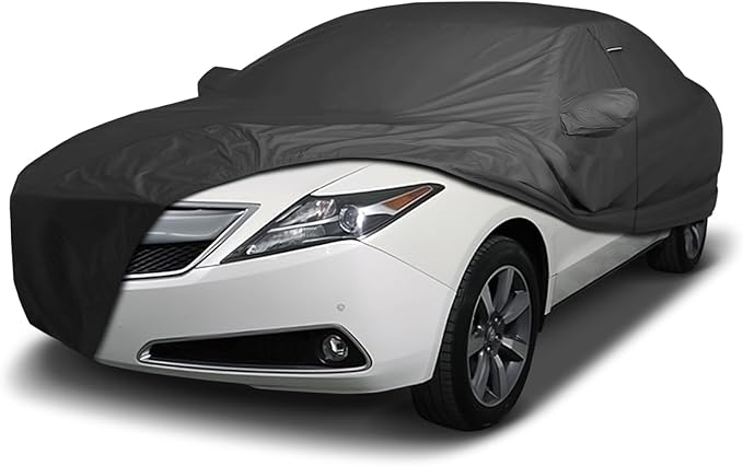 iCarCover Premium Custom Car Cover for 2010-2013 Acura ZDX Heavy Duty Waterproof All Weather Rain Snow UV Sun Protector Custom Fit Full Exterior Indoor Outdoor Protection Car Cover (Black)