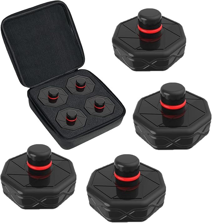 Big RED Lifting Jack Pads for Tesla Model Y/S/3/X:Non-Slip Jack Pucks Tesla Accessories for Battery & Chassis Protection,4 Packs with a Storage Case,ATSLS001R