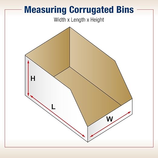 Box USA BBINMT1012 Open Top Bin Boxes, 10" x 12" x 4 1/2", Oyster White (Pack of 25)