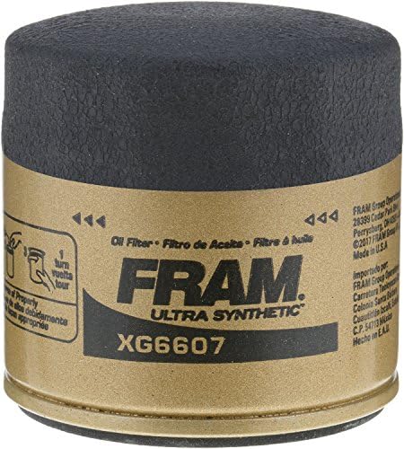 FRAM Synthetic Automotive Replacement Oil Filter, Designed for Synthetic Oil Changes Lasting up to 20k Miles, XG6607P with SureGrip (Pack of 1)