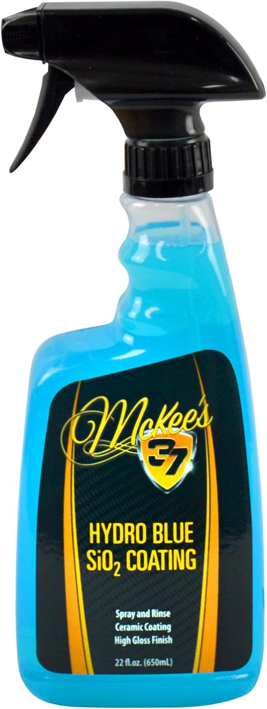 McKee's 37 - Hydro Blue SiO2 Coating | Ceramic Coating for Cars, Easy Protection & Shine Spray for Paint, Glass, Wheels, Chrome & Trim (22 oz)