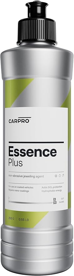 CARPRO Essence PLUS Non-Abrasive Gloss Agent, SiO2, Blend of Ceramic Coat Repair Agents, High Gloss Quartz Resins, and Hydrophobic Nanoparticles For Repairing Durable Ceramic Coatings - 250ml (8oz)