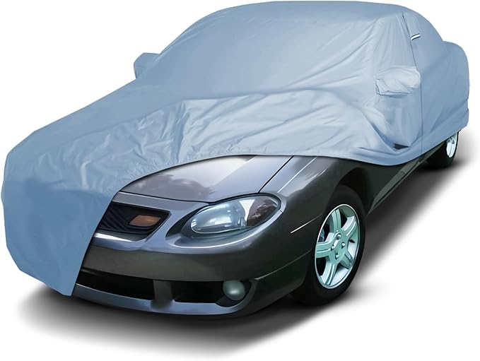 iCarCover Premium Car Cover for 1997-2003 Ford Escort Heavy Duty Waterproof All-Weather Automobiles Custom Fit Indoor Outdoor UV Snow Protection Covers with Straps and Bag